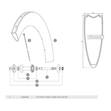 MAVIC CXR Ultimate 80 Tubular front rim