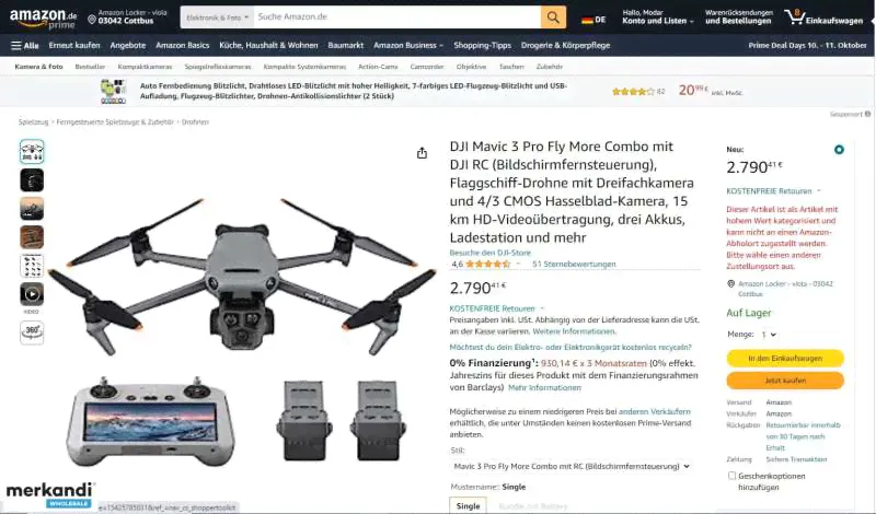 Дрон DJI Mavic 3 Pro - летайте больше комбо - с контроллером RC Smart Controller --4