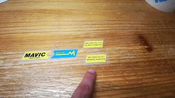 Mavic Open 4cd wheel rim kit egovinyls