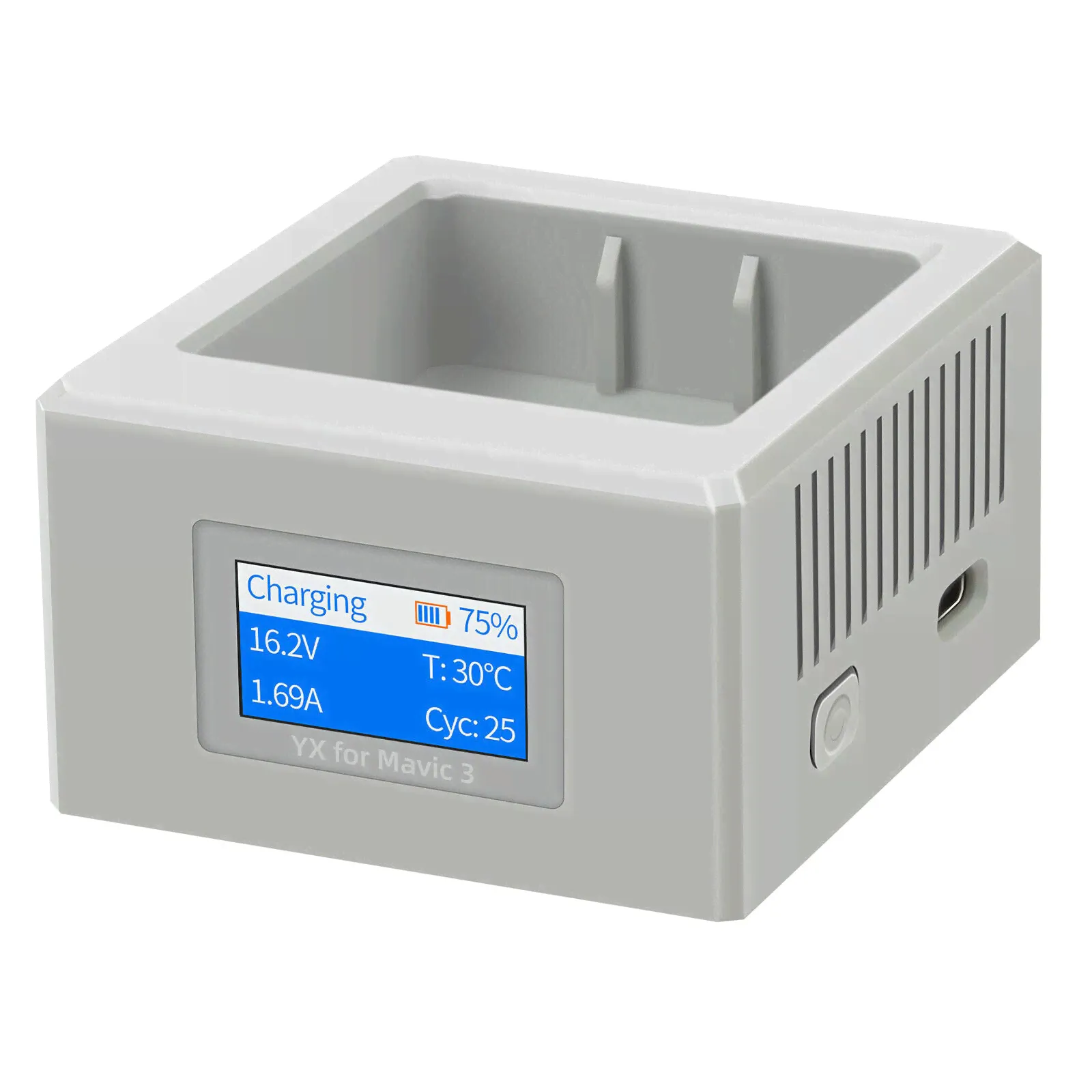 MaximalPower Single Charger Hub with USB Type-C Charger for DJI Mavic 3 Classic Pro Cine Enterprise Drone Battery-0