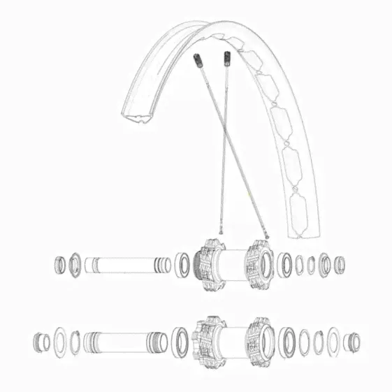 MAVIC Kit 14 Front eDeemax S 27.5´´ Spokes