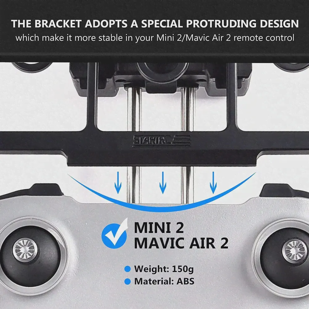 Комплект планшетов Mavic Mini 2, держатель для пульта дистанционного управления DJI Mavic Air 2SMavic Pro Mavic 2 Pro, плоский кронштейн (art.: 3920b3225d4b1)-1