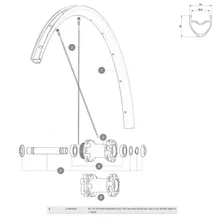 MAVIC Ksyrium Disc Left Spokes 12 units