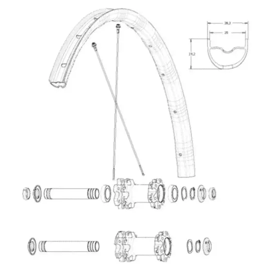 MAVIC Crossmax Elite/XA Elite 29 Front Spokes 12 units-2
