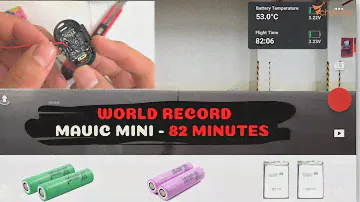 World record 82 Minutes-Principle & battery modifying tutorial for drone & Mavic Mini in particular