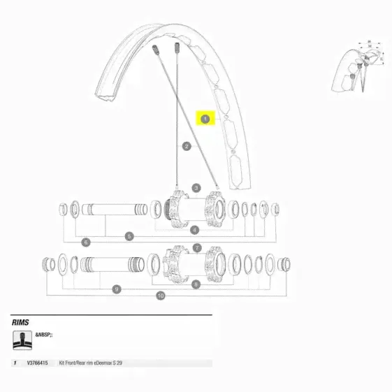 MAVIC Deemax S 29´´ Spokes-0