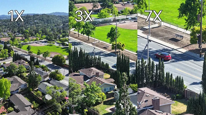 DJI Mavic 3 Pro 1x, 3x and 7x cameras test