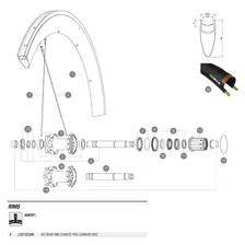 MAVIC Comete Pro Carbon Disc rear rim