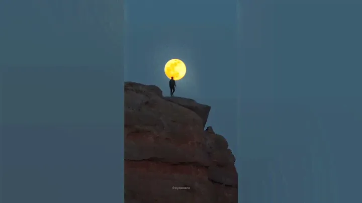 The moon, but zoomed in 7X times 🤯 Mavic 3 Pro 🎬 IG: bydastann