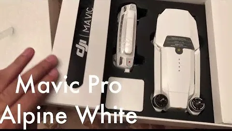 Limited Edition DJI Mavic Pro Alpine White Combo Unboxing 4K