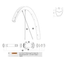 MAVIC Allroad Pro Carbon SL Left Spokes 2 units