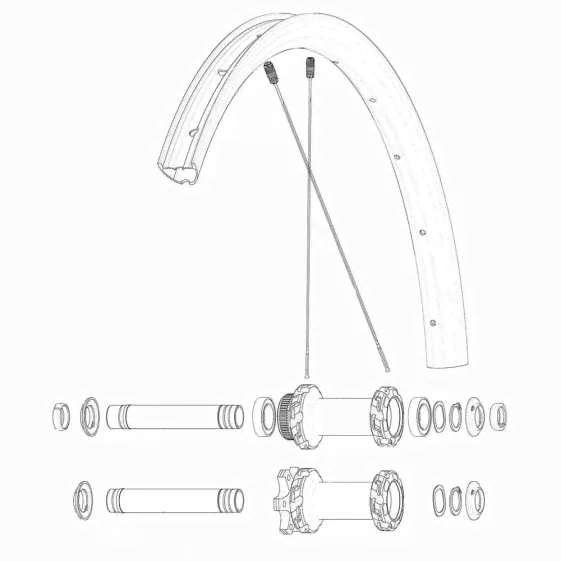 MAVIC Kit 12 Crossmax Carbon SLR 29´´ Spokes-1